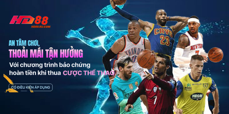 Khuyến mãi hoàn tiền khi thua cá cược thể thao