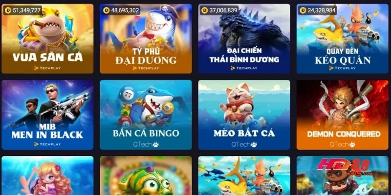 Bắn cá ăn tiền HD88 đồ họa đại dương