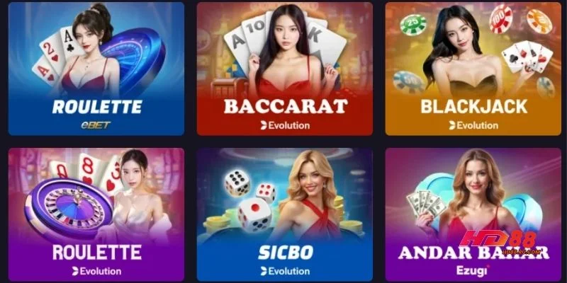 Kho trò chơi casino phong phú