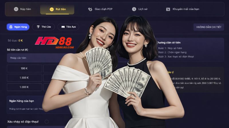 Hãy lưu lại hoá đơn khi tiến hành rút tiền HD88